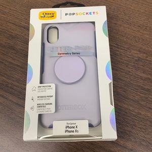 Otterbox Lilac Otter Pop Symmetry case for iPhone X.